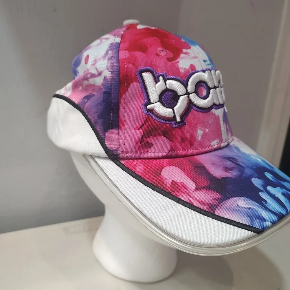Bang Energy Color Splatter Baseball Hat light up‎ Brim Adjustable Festival Rave